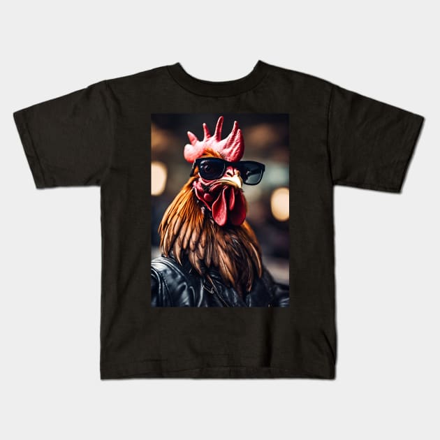 rooster Kids T-Shirt by helintonandruw